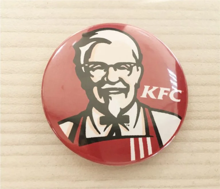 Значка тип копче с KFC Colonel Sanders лого